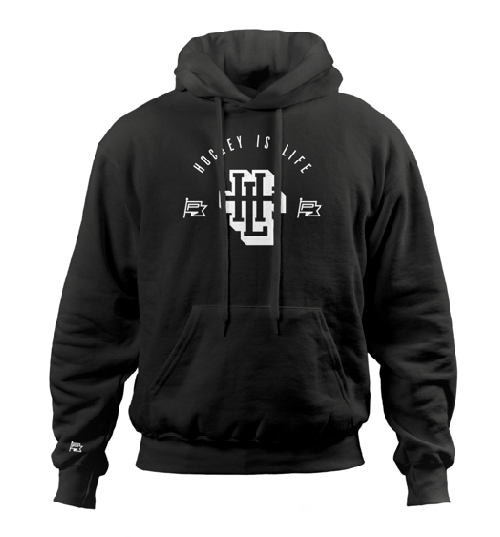 PUCK HOCKEY IS LIFE HOODIE schwarz