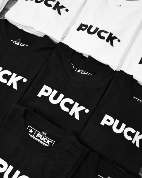 PUCK T-SHIRT Logo white