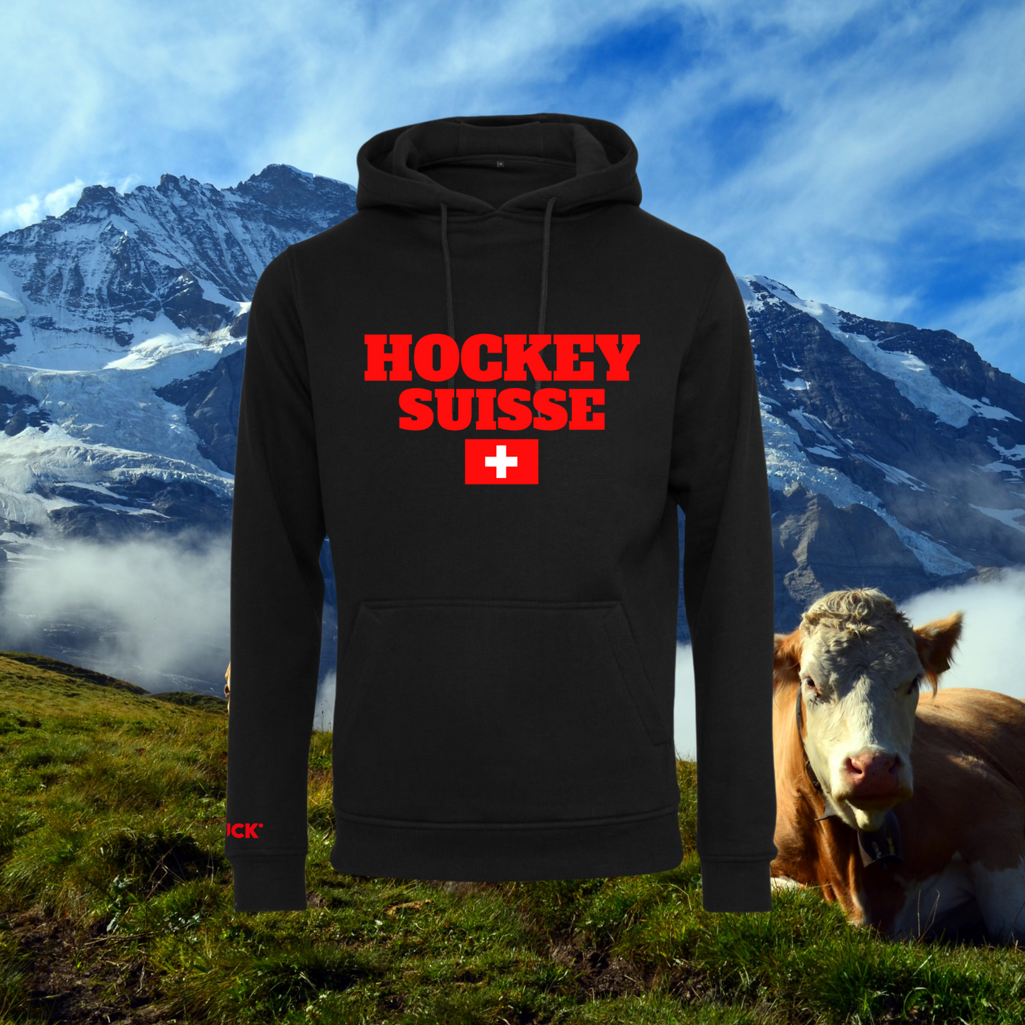 PUCK Hoodie Hockey Suisse