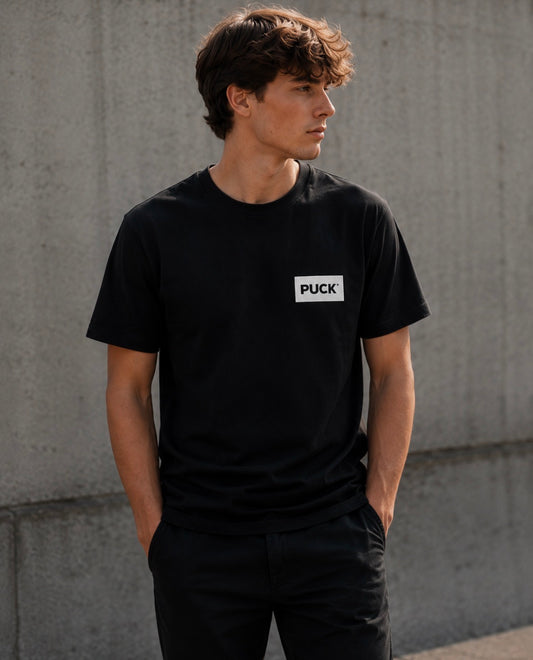 PUCK T-SHIRT Square Logo black