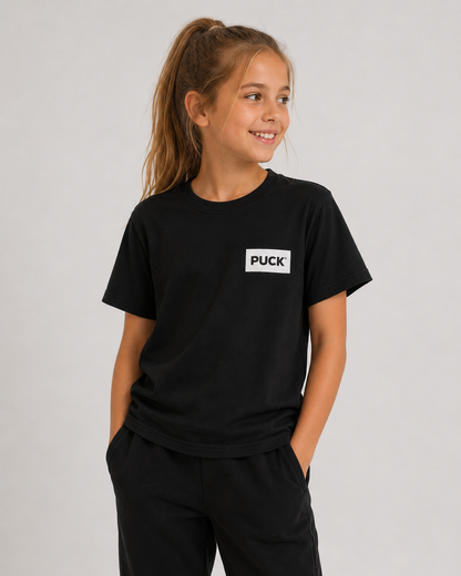 PUCK KIDS T-SHIRT Square Logo black