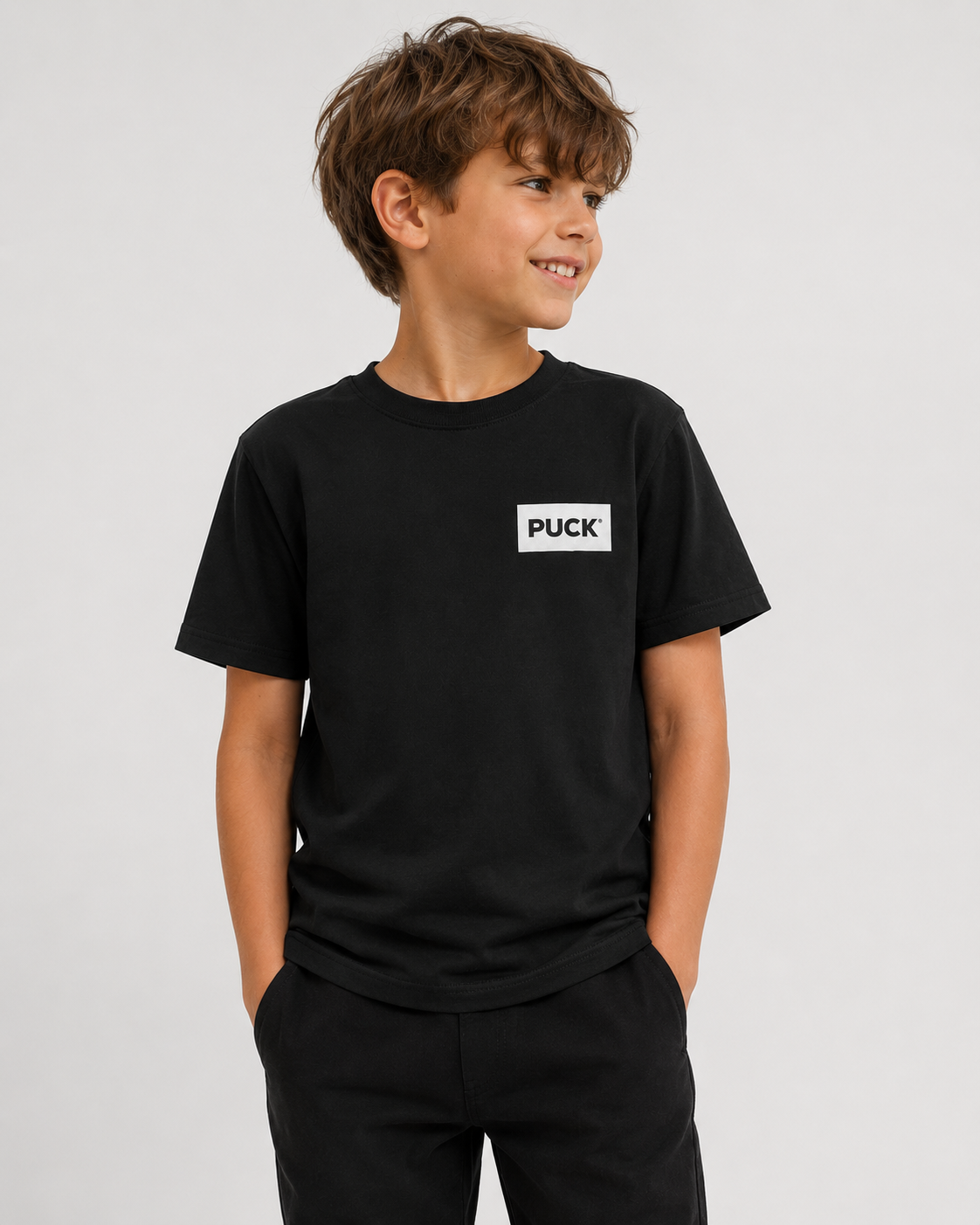 PUCK KIDS T-SHIRT Square Logo black